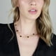 thumbnail image 3 of Delicado collar gargantilla de trébol de cuatro hojas para mujer, de acero inoxidable chapado en oro de 18 quilates, cadena colgante de trébol de cuatro hojas de la suerte negra, regalo de joyería par, 3 of 6