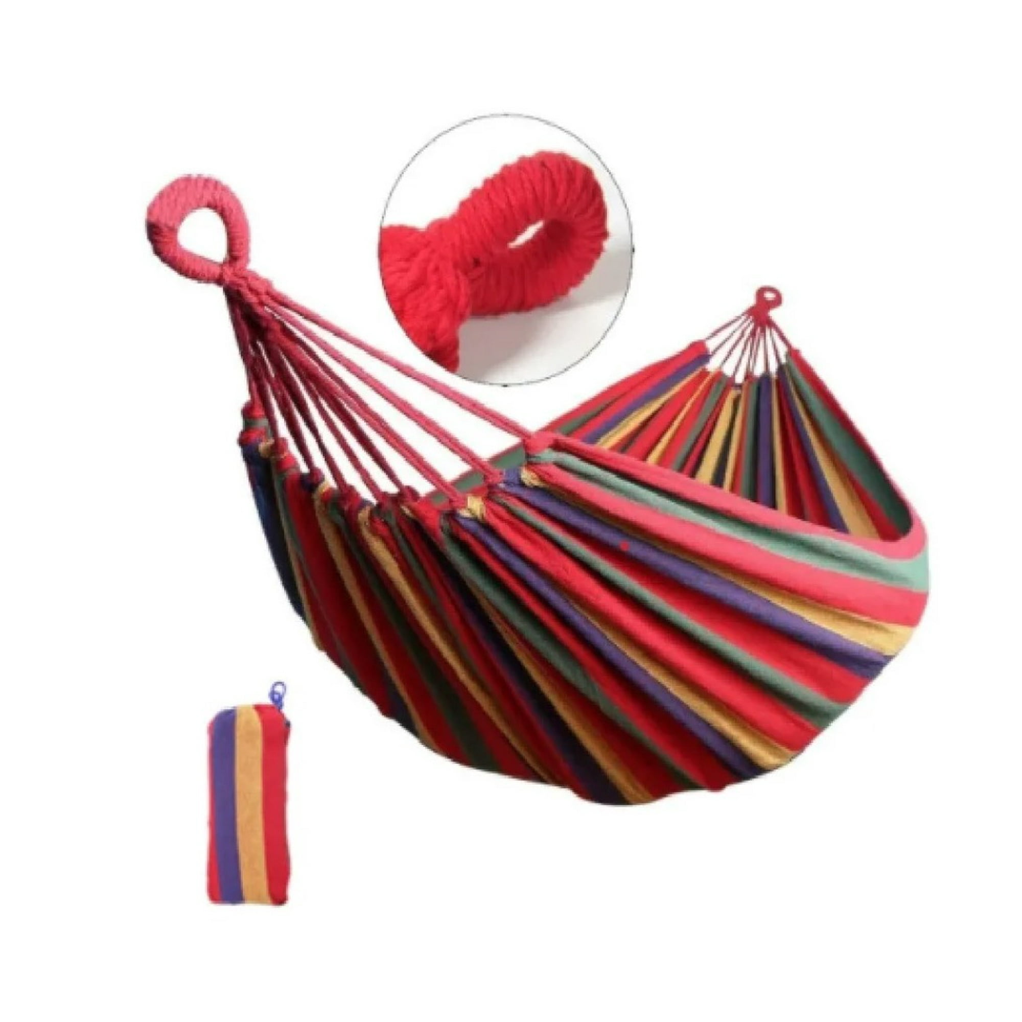 Tomasstore - Hamaca 100% Algodón 1 Plaza Colgante Hasta 200kg