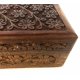 thumbnail image 3 of Caja de madera tallada con motivos florales de New Age Imports, Inc., 10 x 15 cm, 3 of 6