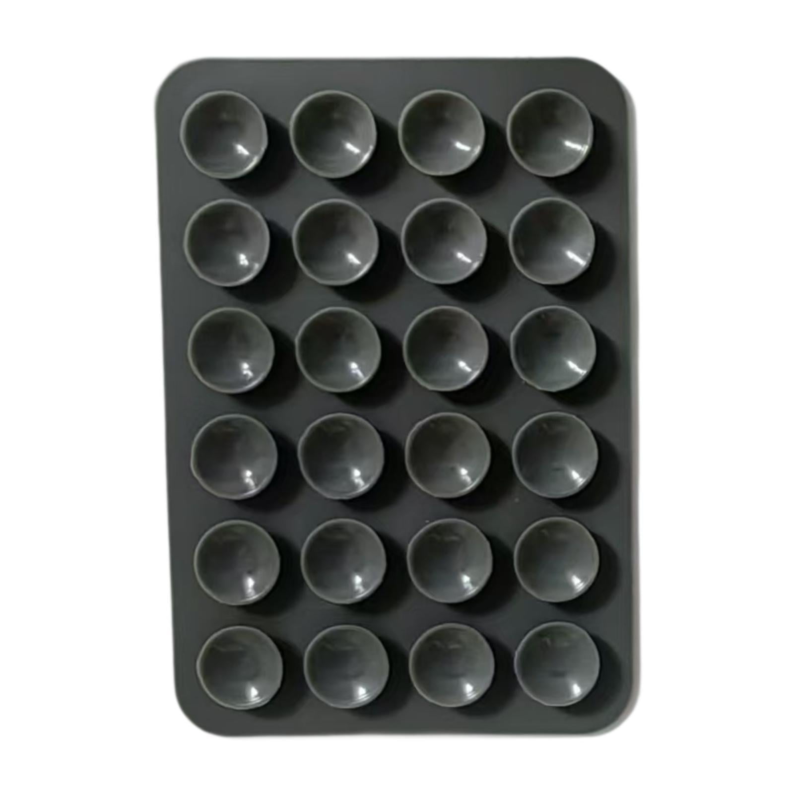 Bothyi - Soporte De Succión Para Teléfono, Funda De Silicona Para Teléfono, Soporte De Ducha Para Selfies Y Vídeos, Gris Oscuro