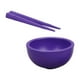 thumbnail image 1 of Juego De Cubiertos En Miniatura Para Casa De Muñecas, Cuenco, Palillos, Escala 1:12, Para Niños Pequeños, Color Violeta, 1 of 5