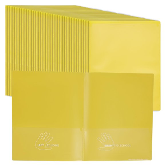 Carpeta de archivo ECR4Kids 24 x 30 cm amarilla - paquete de 36 unidades
