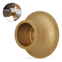 Genérica - Disco Diamantado Borde Semi Circular Esmeril Granito Marmol Dorado Oscuro