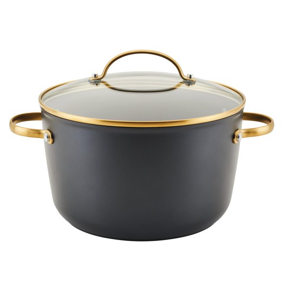 Cacerola Farberware 6 L negro y dorado antiadherente