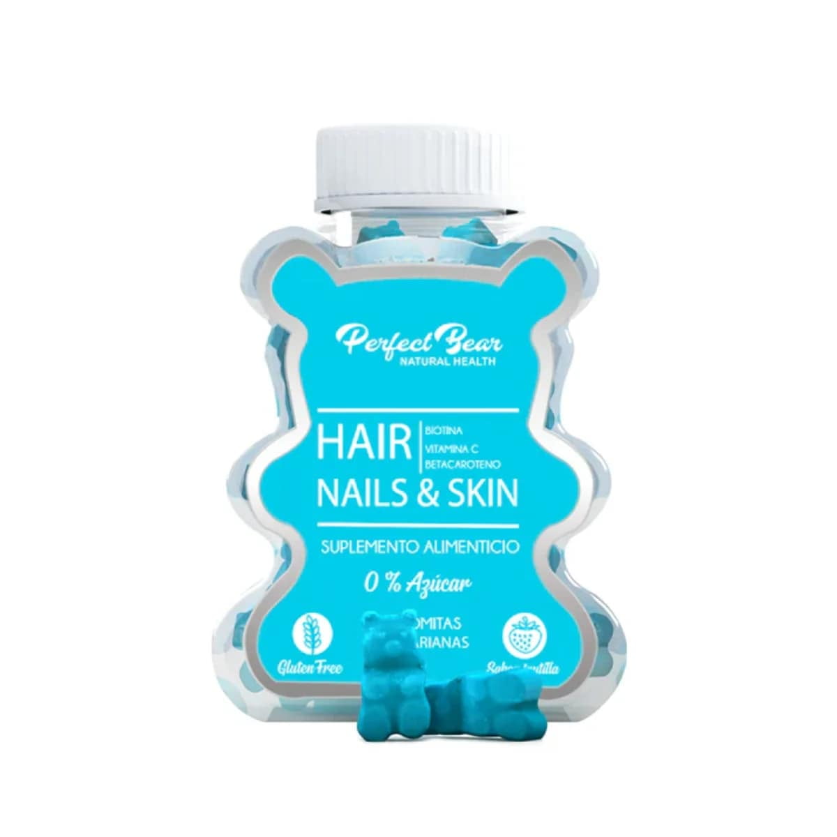 Perfect Bear - Biotina + Vitaminas Cabello Y Piel 60 Gomitas