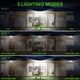 thumbnail image 4 of Luces solares con sensor de movimiento Aootek, 120 LED IP65, paquete de 6, 4 of 7