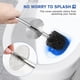 thumbnail image 4 of Juego de 2 escobillas de baño de acero inoxidable con soporte Wsedor Silver, 4 of 7
