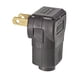 thumbnail image 1 of Conector angular Leviton de 15 amperios, 125 V, 2 polos y 2 hilos, 101AN, marrón, 1 of 1