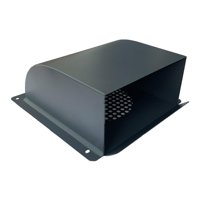 Magideal - Rejilla De Ventilación Para Salida De Pared Exterior, 26,5 X 22 Cm, Accesorios De Fácil Instalación Para Habitación De Mascotas, Funcional Con 4 Orifi Gris