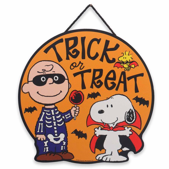 Decoración de pared Open Road Brands 28 cm Peanuts Halloween