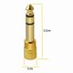thumbnail image 2 of Pack 8 Adaptadores Audio Plug 3.5 A 6.5 Estéreo Oro, 2 of 7