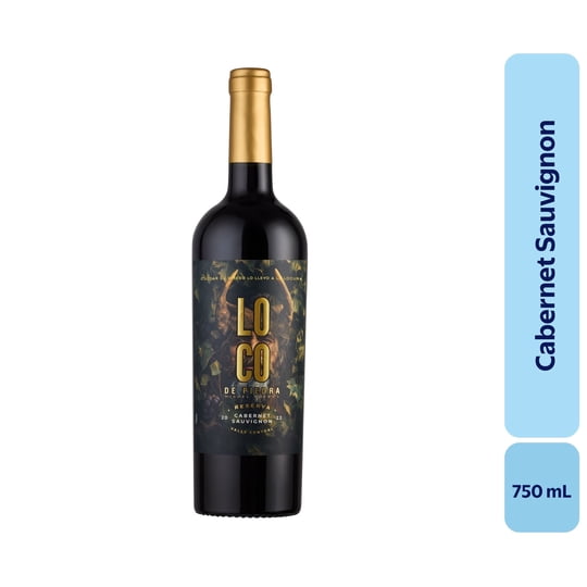 Vino Cabernet Sauvignon Botella 750 mL Loco De Piedra