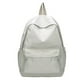 thumbnail image 1 of Preppy Solid Color Shoulder Bag Nylon School Knapsack Korean Teenager White School Bag Sports Travel Backpack for Women, 1 of 3