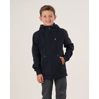 Poleron Escolar Franela Niño Cierre Y Gorro T.6 A 10 - Polemic