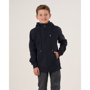 Poleron Escolar Franela Niño Cierre Y Gorro T.6 A 10 - Polemic