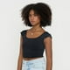 thumbnail image 3 of Peto Mujer Cuello Cuadrado Negro Corona, 3 of 5