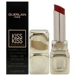 Guerlain - Lápiz Labial Kiss Kiss Shine Bloom - 509 Wild Kiss De Para Mujeres - Lápiz Labial De 0,11 Oz