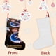 thumbnail image 3 of Laberinto la Película Tema: Calcetines de Navidad, fino lino blanco para colgar en escaleras y chimenea, decoración navideña para el hogar, regalo de Navidad. 45cm × 32cm, 3 of 5