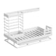 thumbnail image 1 of Estante Para Fregadero De Cocina Con Bandeja, Estante Para Paños, Dispensador De Jabón, Soporte Para Cepillos, Almacenamiento Blanco, 1 of 3