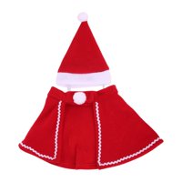 Magideal - Conjunto De Disfraces De Navidad Para Mascotas Sombrero De Capa Para Cachorros Perros Pequeños Medianos Gatos Suministros Para Festivales De Mascotas