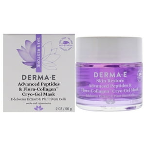 Derma-E - Mascarilla Criogel De Péptidos Avanzados Y Flora-Colágeno De Para Unisex - Mascarilla De 2 Oz