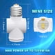thumbnail image 4 of Paquete de 2 adaptadores de enchufe a enchufe ErqiLuji White, 4 of 6