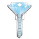 thumbnail image 1 of Anillo de diamantes House Key Blank Lucky Line SC1, 1 llave, 1 of 4