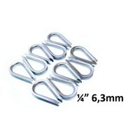 Guardacabo Para Cable 38 X 22Mm / Diametro 1/4"" 10Un. - Fiero