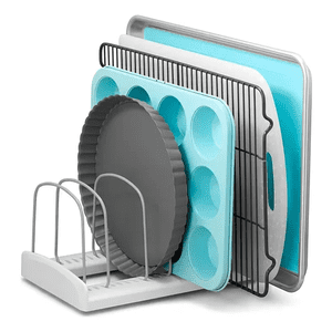 Genérico - Soporte Organizador Tablas Vertical Color Blanco