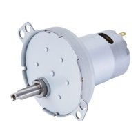 Ioensy - Js50 Micro Reducción Dc Motor De 5.72 Cm Diámetro Motor De Engranaje De Desaceleración Resistente