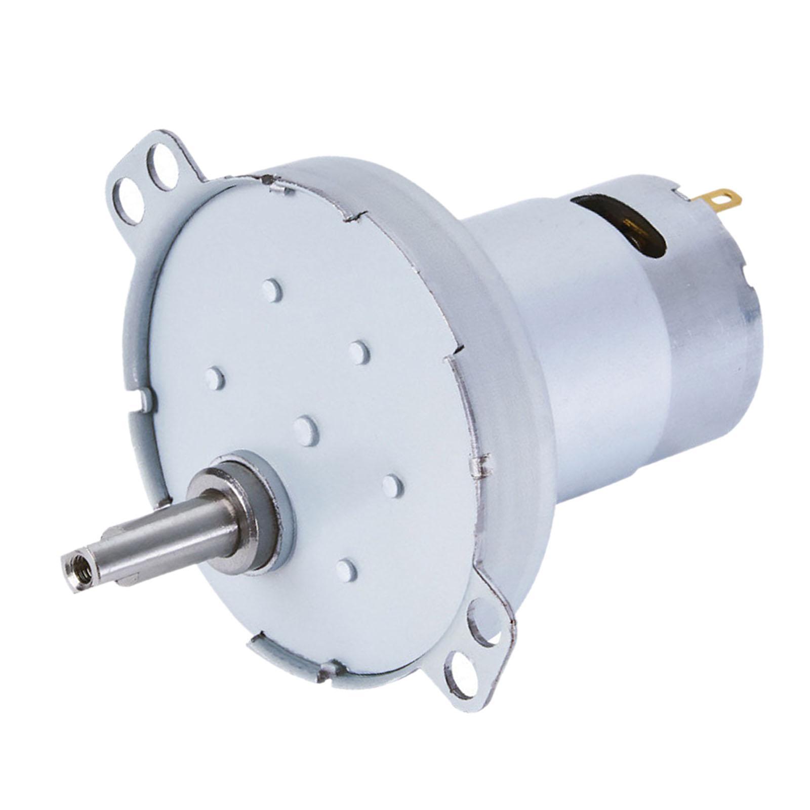 Ioensy - Js50 Micro Reducción Dc Motor De 5.72 Cm Diámetro Motor De Engranaje De Desaceleración Resistente