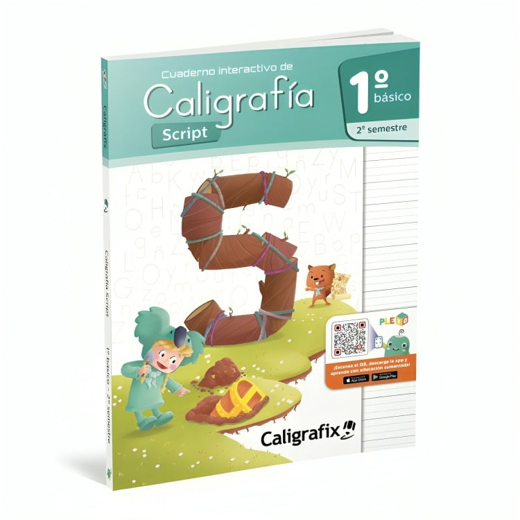 Caligrafix - Cuaderno De Caligrafía Script 1º Básico 2º Semestre