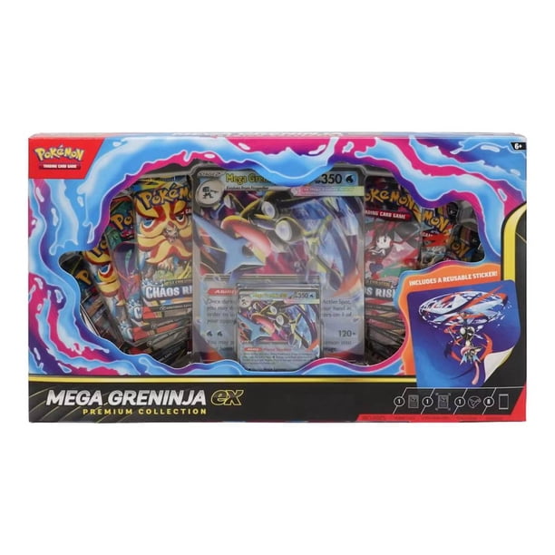 【ポケモンカードコレクション 99枚セット Pokemon cards】 Pokemon TCG Mega Greninja Ex Premium Collection Box ESPAÑOL | Lider