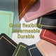 thumbnail image 5 of 4 manteles individuales con forma de cuña para mesa redonda, de piel sintética impermeable y resistentes a las manchas para Navidad., 5 of 5