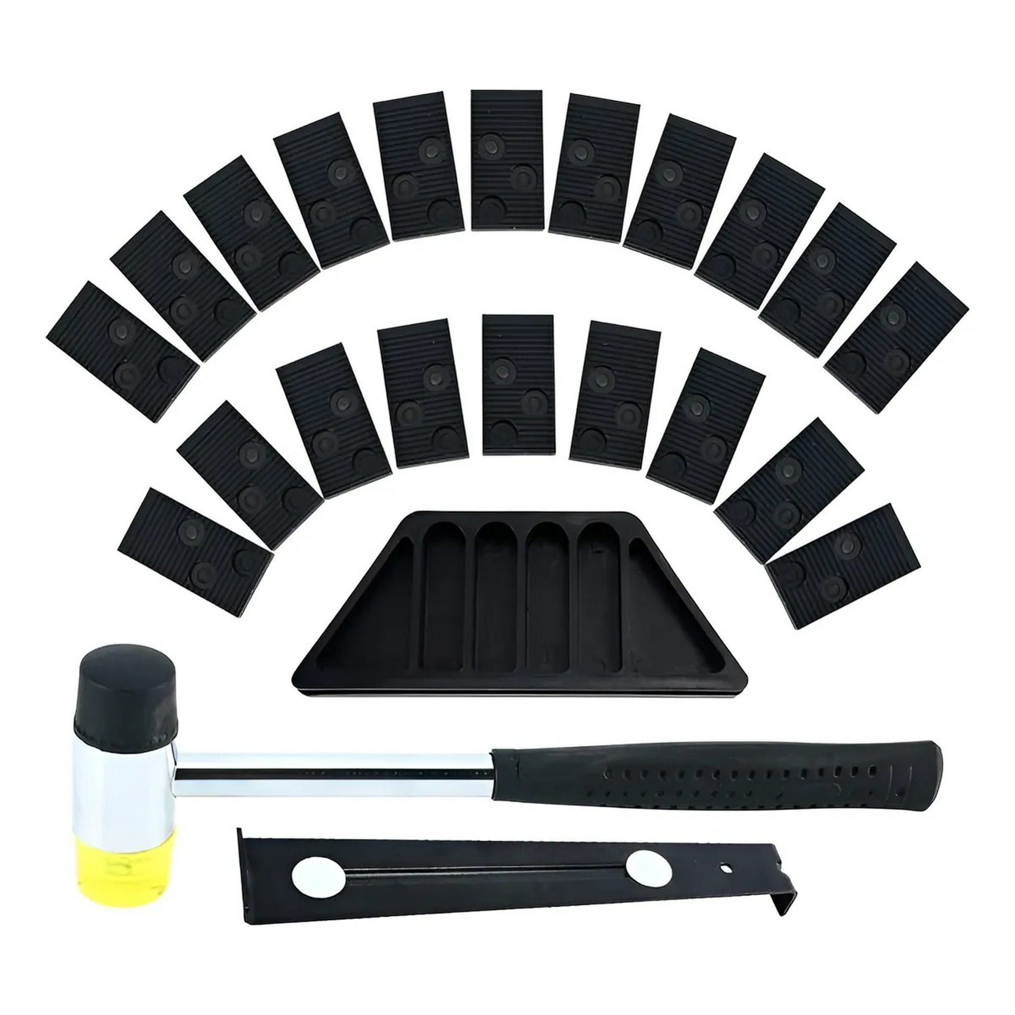 Genérica - Kit 23 Pcs Instalación De Suelos Madera Laminada Con Bloque