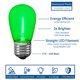 thumbnail image 2 of Bombilla LED Novelty Lights S14 Verde 110‑130 V, 2 of 5