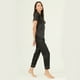 thumbnail image 2 of Pijama de Mujer Roma Pantalon Manga Corta Negro, 2 of 5