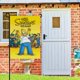 thumbnail image 2 of Los Simpson-bandera de jardín temática. Regalo perfecto para fans, amigos y familiares, ideal para actividades al aire libre y decoración de fiestas.28CM*45CM, 2 of 5