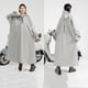 thumbnail image 1 of Poncho de lluvia con capucha para adultos con bolsillo y cremallera, impermeable impermeable para hombres y mujeres (XL (170-180)), 1 of 3