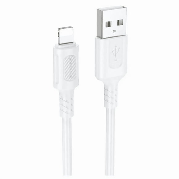Cable BOROFONE BX111 – USB-A para iPhone (Blanco) 2.4A