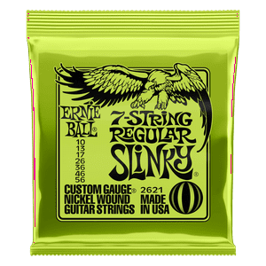 Cuerdas Guitarra Eléctrica De 7 Regular Slinky Ernie Ball 10-56 2621