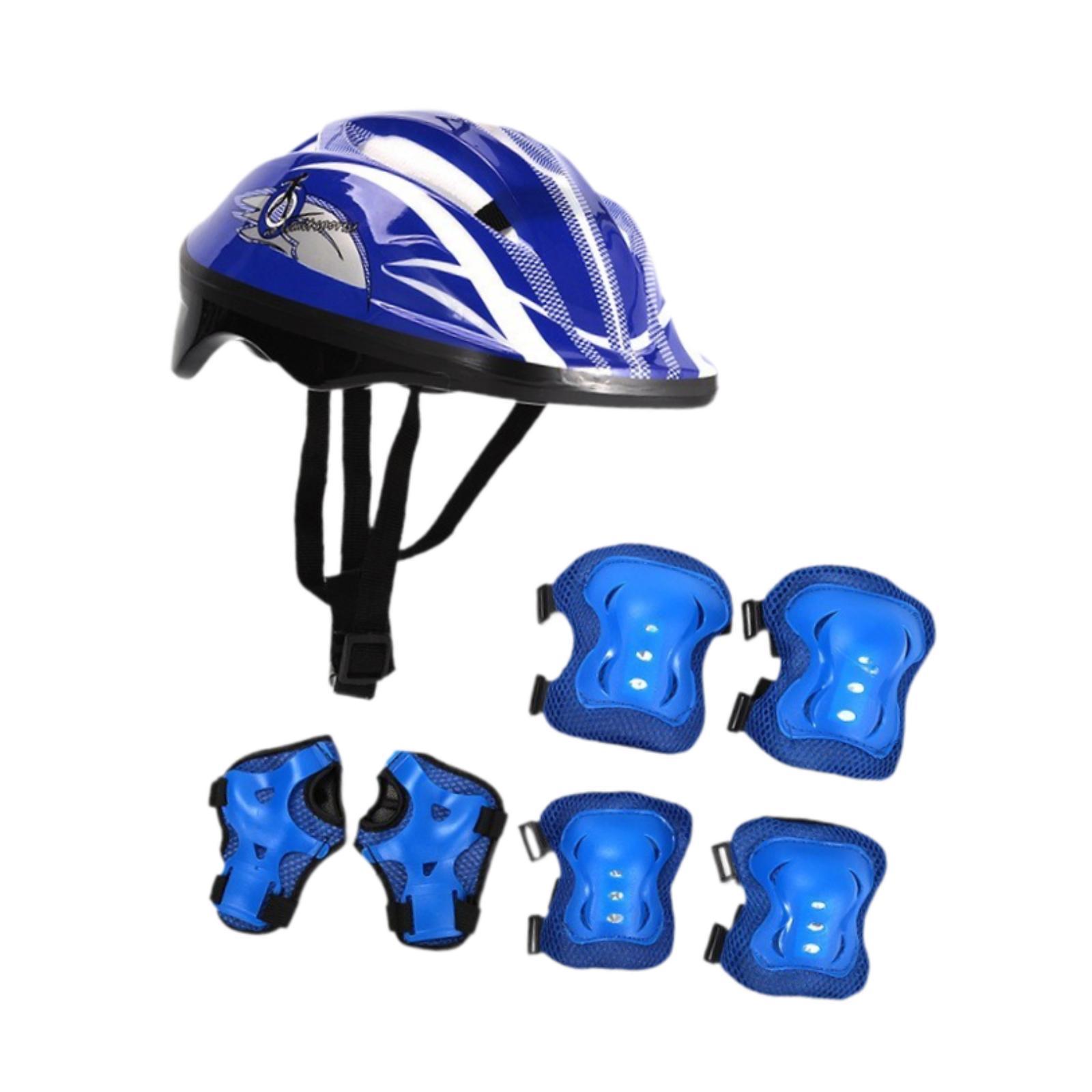 Ioensy - Casco De Bicicleta Para Niños, Portátil, Para Patinar, Deportes Al Aire Libre, Patinaje En Línea, Azul Oscuro
