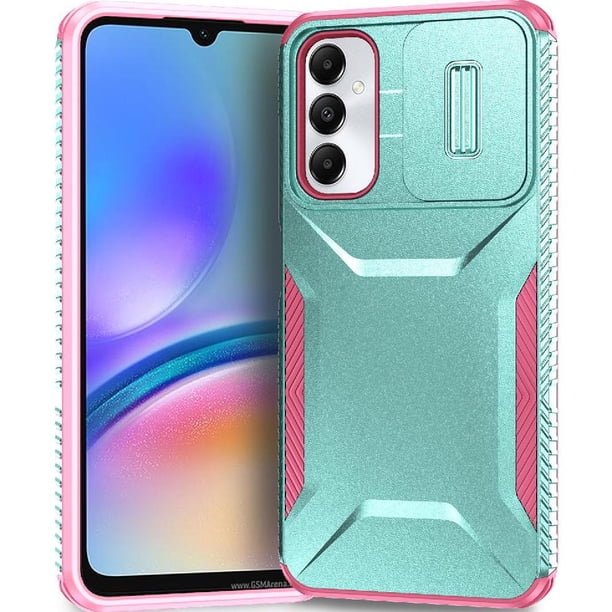 Funda Resistente para Samsung Galaxy A05s con Tapa Deslizante y Protección Militar Verde