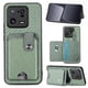 thumbnail image 1 of Funda Billetera Tejida para Xiaomi 13 Pro con Soporte y Tarjetero Verde, 1 of 4