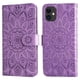 thumbnail image 2 of Funda tipo cartera FOXDOCK para iPhone 11 , diseño girasol en relieve, cuero PU, cierre magnético, soporte y tarjetero, 2 of 5