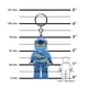 thumbnail image 3 of Figura de acción IQ LEGO Ninjago Jay 76 mm con luz LED para llavero, 3 of 8