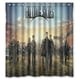 thumbnail image 1 of Cortina de ducha Falling Skies, juego de cortinas de baño con ganchos, tamaño 66 x 72 pulgadas, 1 of 3
