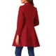 thumbnail image 3 of INSPIRE CHIC Abrigo de Mujer de Pecho Simple A Línea Abrigos de Invierno de Largo Medio XL Rojo, 3 of 6