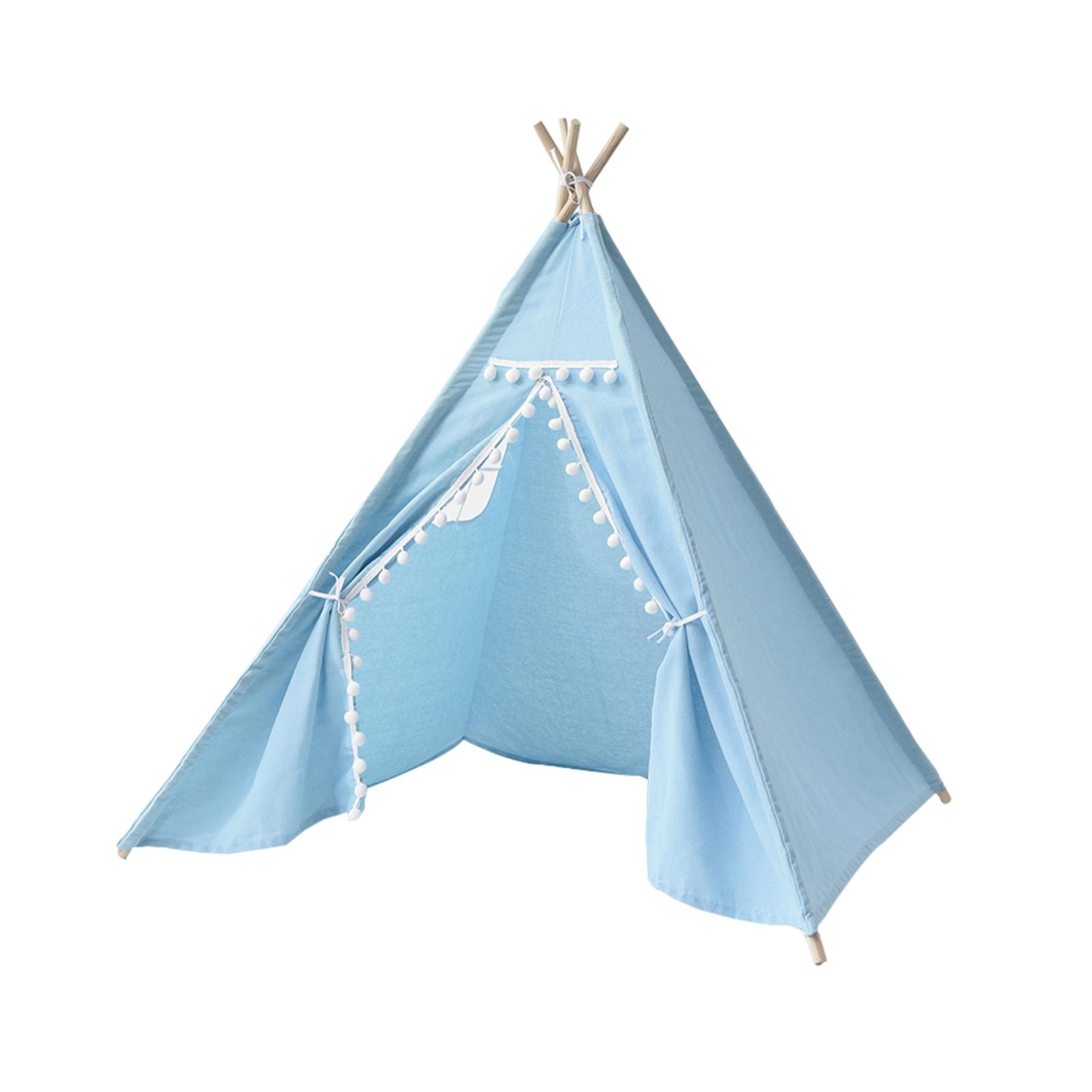 Magideal - Tipi Para Niños Tipi Indio Lindo Para Niñas, Niños, Tienda De Juegos Para Niños, Tienda De Campaña Interior Para Fiestas, Picnics, Barbacoas, Cumpleañ Azul