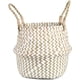 thumbnail image 1 of Macetero Cesto Canasto Maceta De Mimbre Tejida Plegable 35cm blanco, 1 of 2